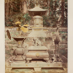 Hand Tinted Albumen of Tokugawa Ieyasu's Urn | Antique Japanese Photograph