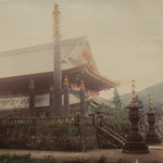 Hand Tinted Albumen of Manganji at Nikko | Antique Japanese Photograph