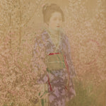 Hand Tinted Albumen of a Geisha | Antique Japanese Photograph