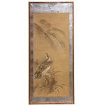 Pair of Mounted Hawk Paintings