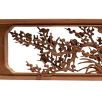 Deeply Caved Ranma Pair | Transom Carving | Japanese Architectural Decor