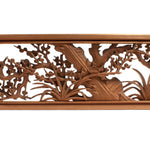 Deeply Caved Ranma Pair | Transom Carving | Japanese Architectural Decor