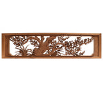 Deeply Caved Ranma Pair | Transom Carving | Japanese Architectural Decor
