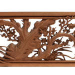Deeply Caved Ranma Pair | Transom Carving | Japanese Architectural Decor