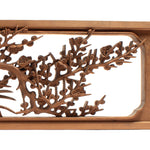 Deeply Caved Ranma Pair | Transom Carving | Japanese Architectural Decor