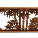 Deeply Caved Ranma Pair | Transom Carving | Japanese Architectural Decor