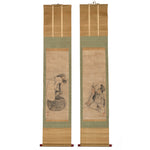 Pair of Scrolls Depicting Daikoku and Ebisu
