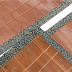 Sudare with Brocade Border| Split Bamboo Blind | Set of 2