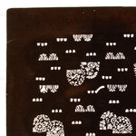 Meiji Rabbit Katagami | Japanese Lacquered Paper Stencil