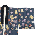 Rare Deco International Stamps Men's Juban Under Kimono