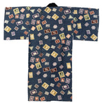 Rare Deco International Stamps Men's Juban Under Kimono