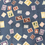 Rare Deco International Stamps Men's Juban Under Kimono