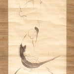 Lucky God Hotei Scroll | Antique Japanese Scroll Painting | Danen no Hoteizu