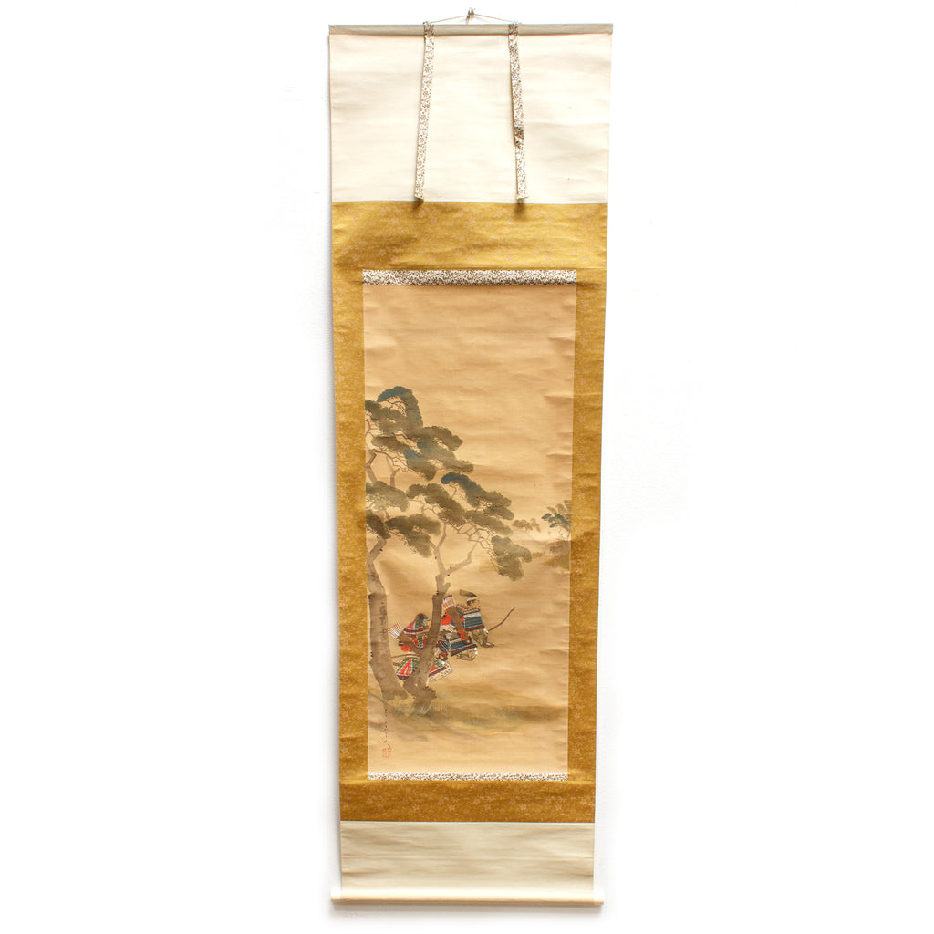 Antique Japanese Scroll Painting | Samurai Scroll | 幕末明治期 Endo of the ...