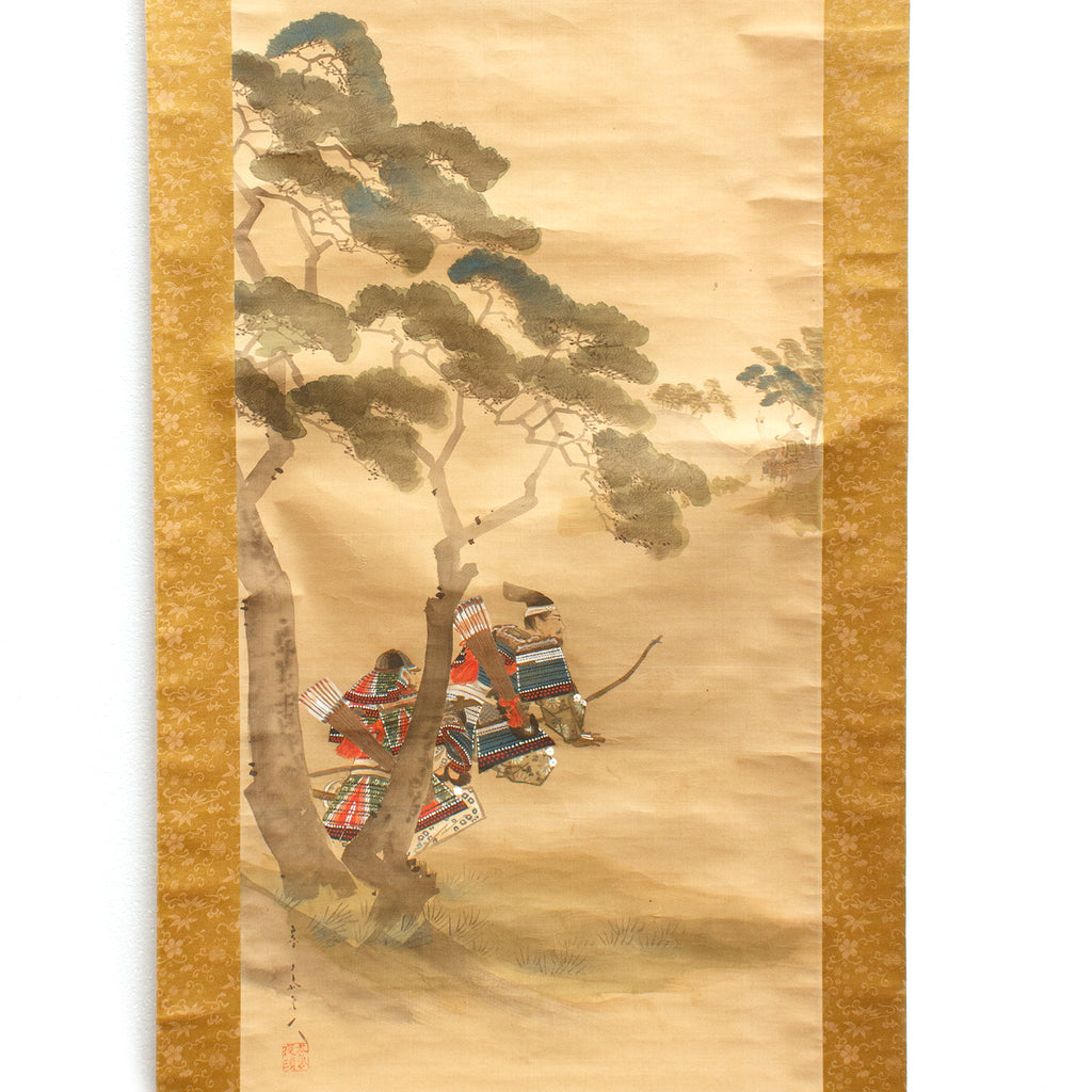 Antique Japanese Scroll Painting | Samurai Scroll | 幕末明治期 Endo of the ...