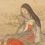 Scroll Painting | Beautiful Woman Enjoying the Coolness of the Riverbed