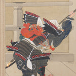 Antique Yoshitsune Benkei Pair Scroll Painting