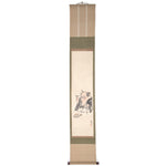 Antique Japanese Otsu-e Style Demon Priest Scroll