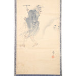 Antique Japanese  Demon and Yuki Daruma Scroll