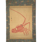 Antique Lobster Scroll Painting