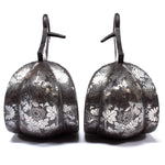 Japanese Antiques Abumi Pair of Stirrups with a Floral Motif