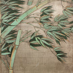 Japanese Antique Screen Panel Painting | Pheasant on Bamboo