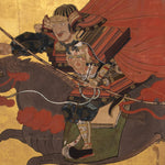 Genpei War Scene  Antique Japanese  Screen