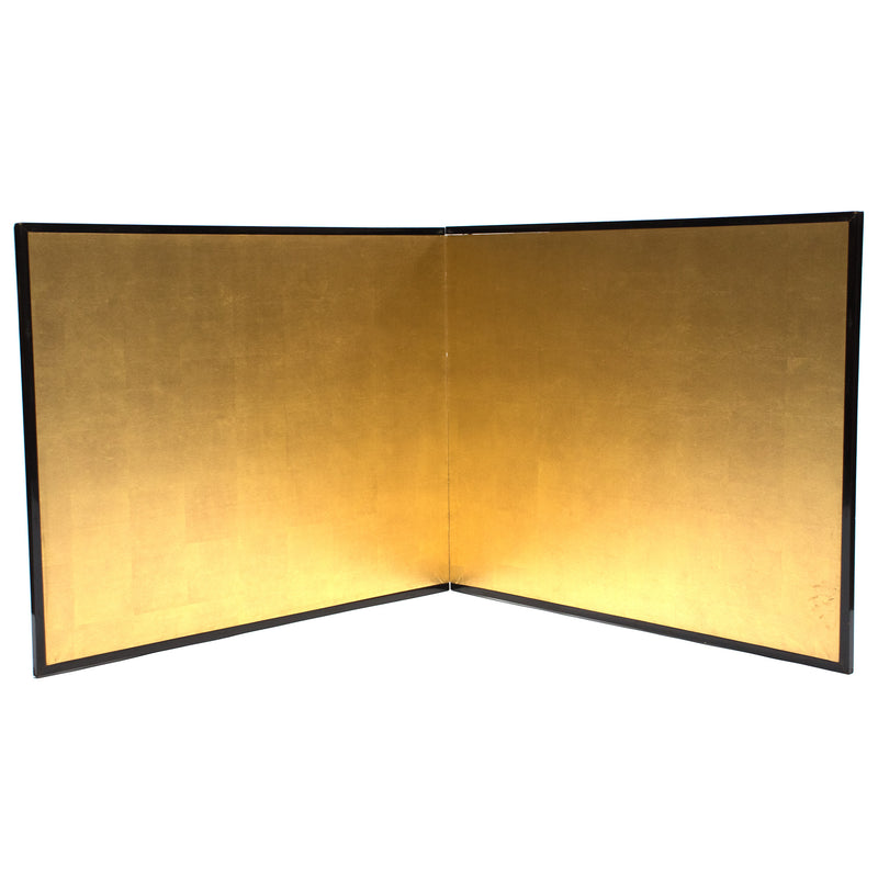 Large Antique Gold Leaf Furosaki Byobu | Japanese Folding Screen Panel