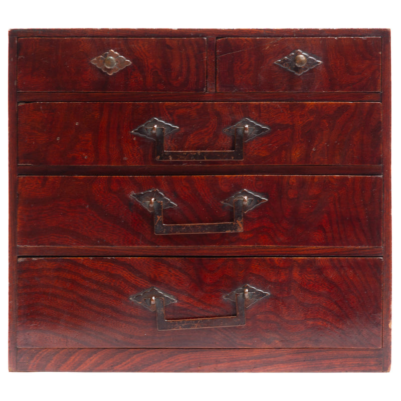 Sakata Hari Bako Japanese Antique Sewing Box