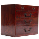 Sakata Hari Bako Japanese Antique Sewing Box