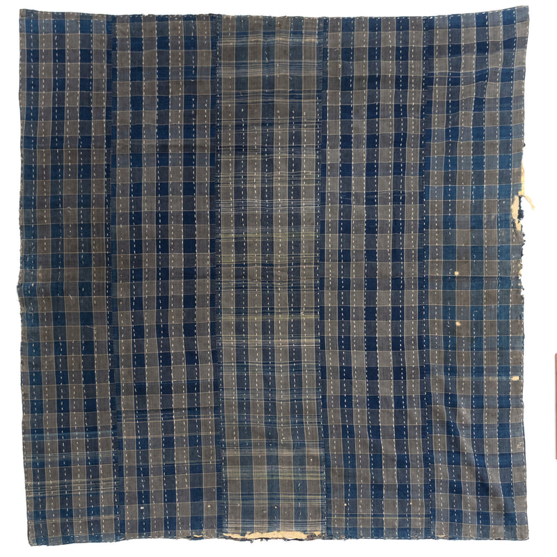 Sashiko Japanese Indigo Cotton Blanket