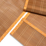 Sudare with Brocade Border| Split Bamboo Blind | Set of 4