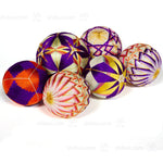 Temari Ball Set of 6 - Traditional Folk Art Toy