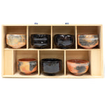 Set of Seven Raku Chawan | Japanese Tea Bowl