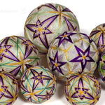 Temari Ball Set of 8 - Traditional Folk Art Toy