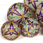 Temari Ball Set of 8 - Traditional Folk Art Toy