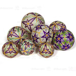 Temari Ball Set of 8 - Traditional Folk Art Toy
