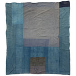 Shima Boro Blanket  |  Japanese Indigo