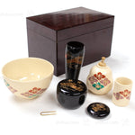 Matcha Travelling Tea Set with Tea Bowl with Lacquered Box