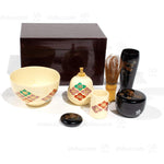 Matcha Travelling Tea Set with Tea Bowl with Lacquered Box