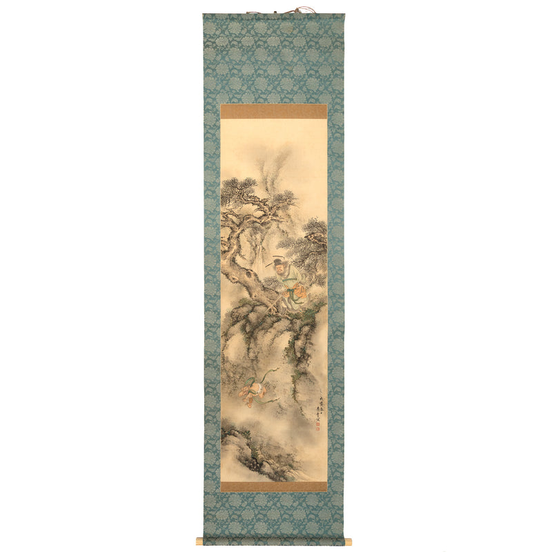 Shoki and Demon in the Mountain Scroll