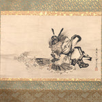 Antique Japanese Scroll of Shoki the Demon Queller