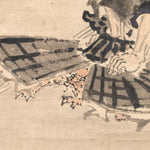 Antique Japanese Scroll of Shoki the Demon Queller