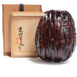 Japanese Bamboo Ikebana Flower Wall Basket