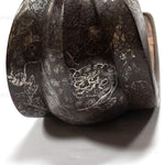 Abumi Stirrups with Inlaid Silver Shishi Motif