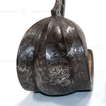 Abumi Stirrups with Inlaid Silver Shishi Motif