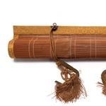 Sudare | Traditional Japanese Bamboo Blind with Brocade Borders.