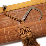 Sudare | Traditional Japanese Bamboo Blind with Brocade Borders.