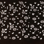 Meiji Mum Katagami | Japanese Lacquered Paper Stencil