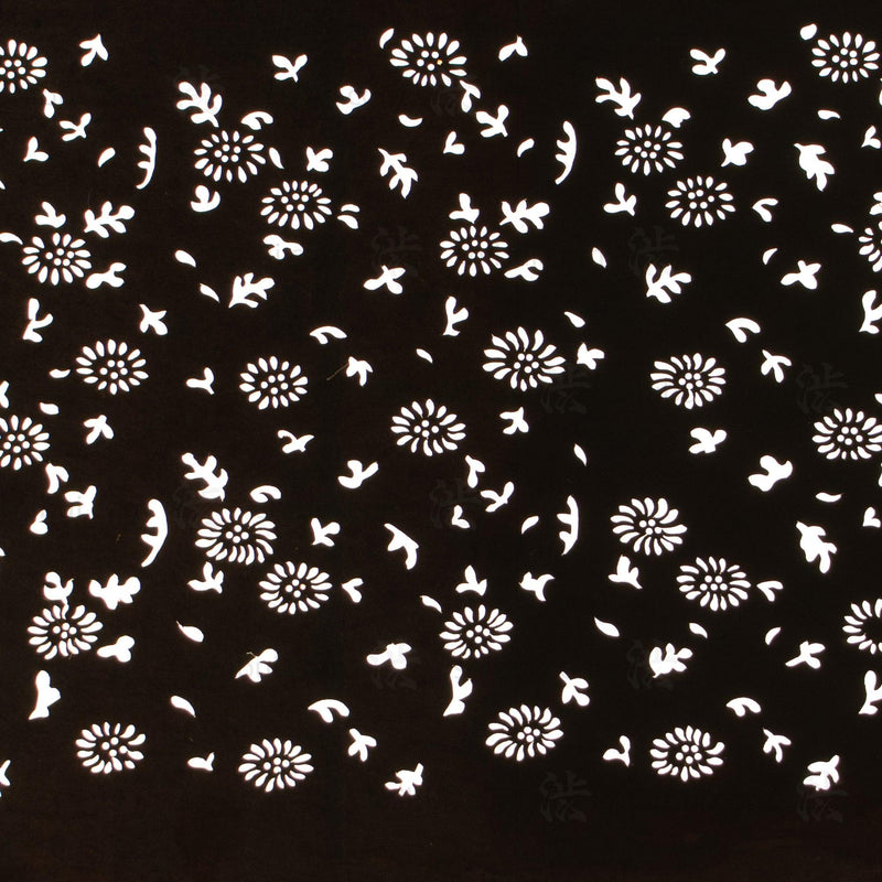 Meiji Mum Katagami | Japanese Lacquered Paper Stencil